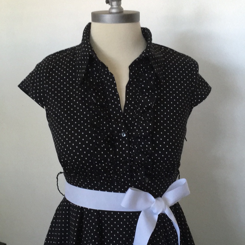 Bailey Blue pinup 50s polka dot dress